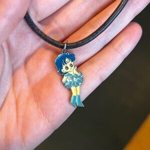 Vegan Leather Sailor Mercury Choker – Sailor Moon Anime Necklace